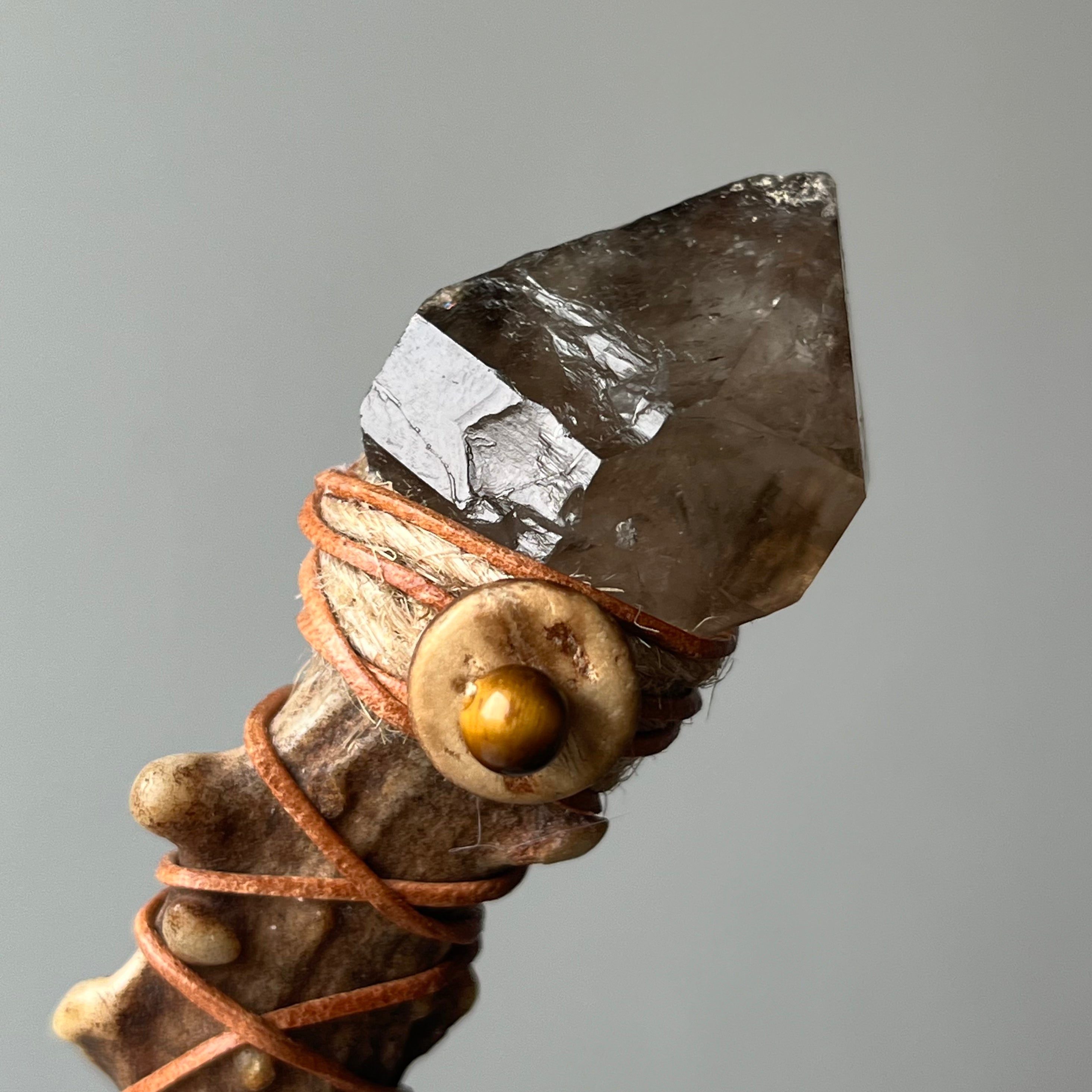 Smoky Quartz Antler Wand – The Seer’s Eye