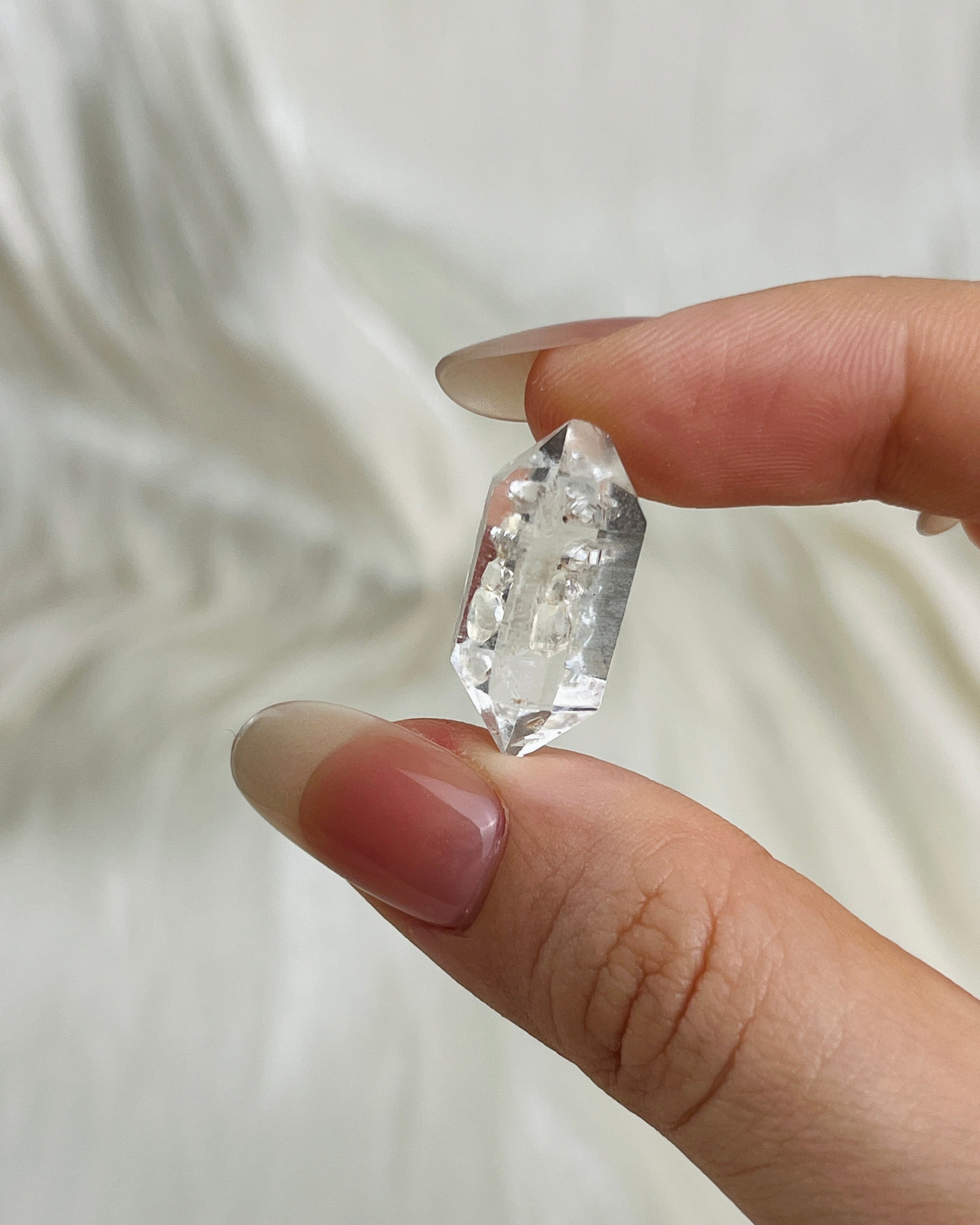 Water-clear Chongqing Diamond Quartz cluster with frosted edges and bright clarity from China3