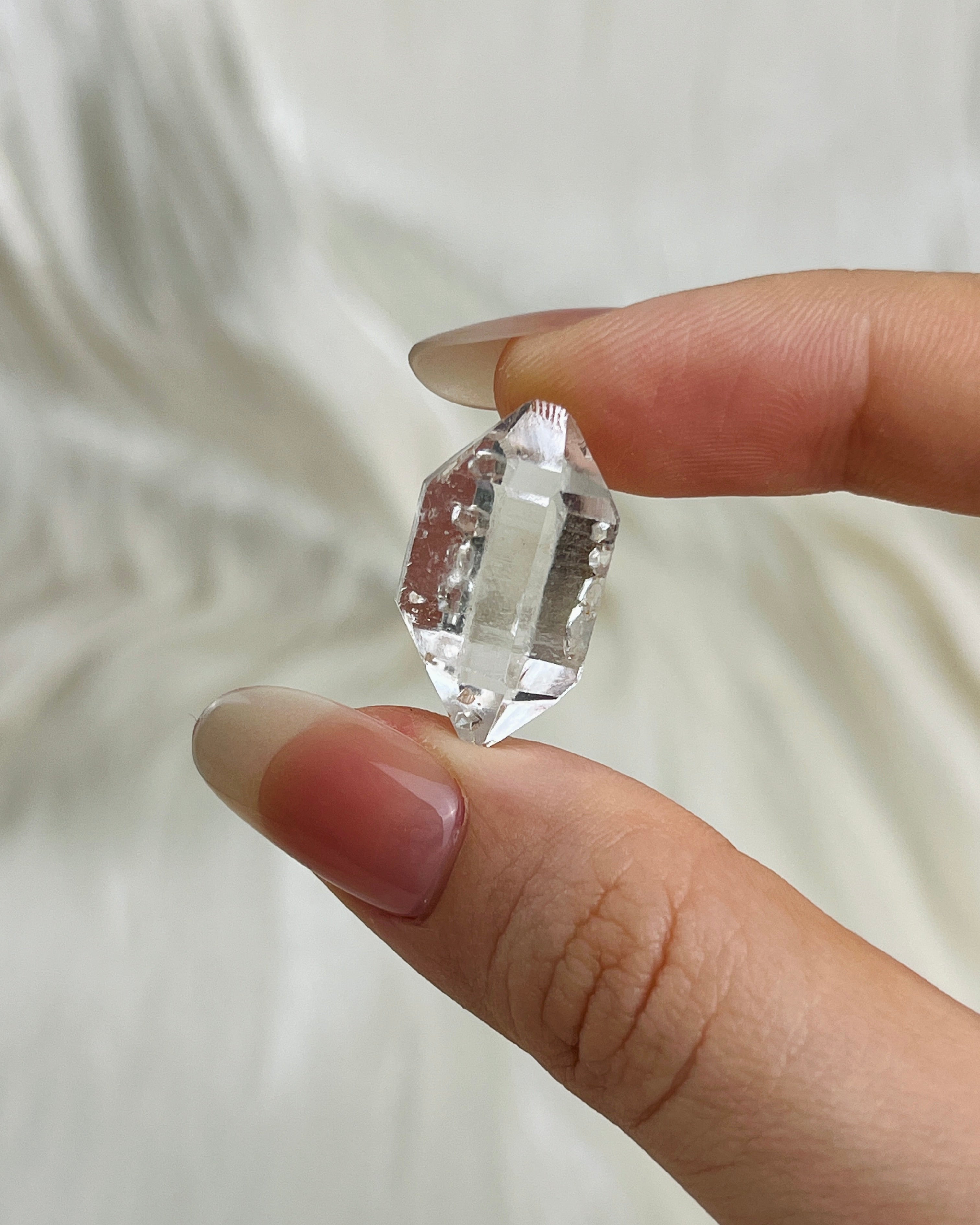 Water-clear Chongqing Diamond Quartz cluster with frosted edges and bright clarity from China4