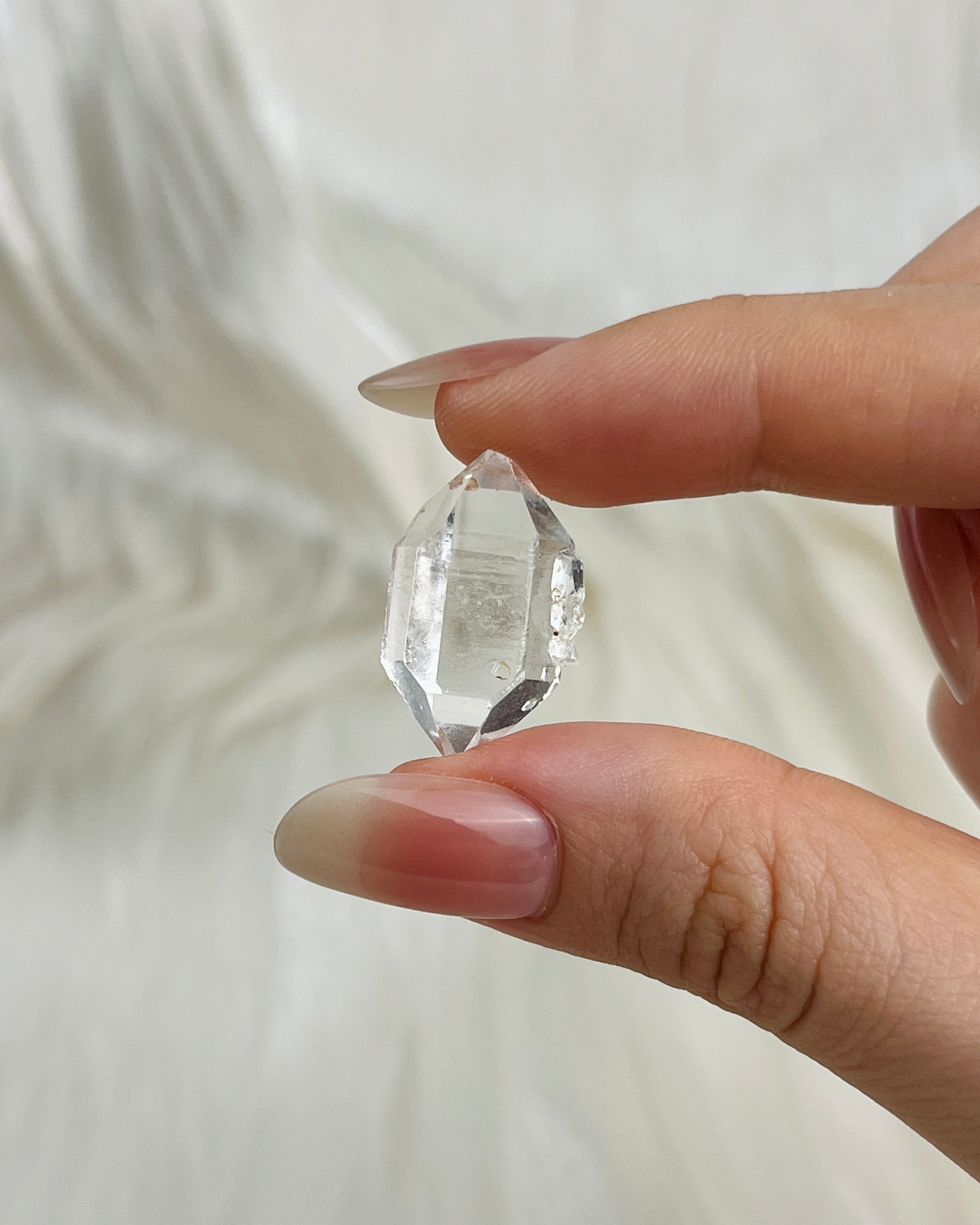 Water-clear Chongqing Diamond Quartz cluster with frosted edges and bright clarity from China5