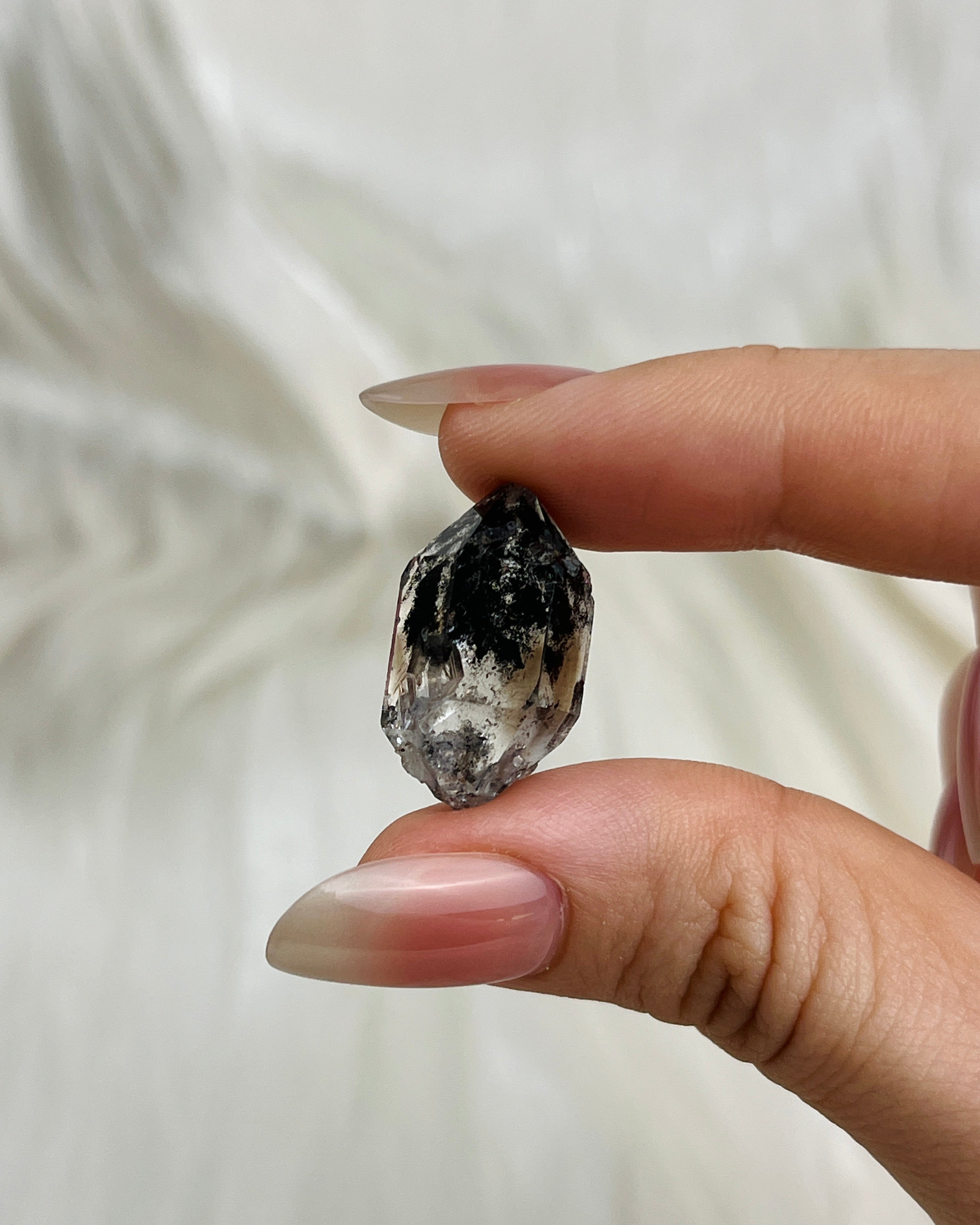 Smoky Chongqing Diamond Quartz cluster with natural key mark and rider crystals from China3