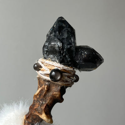 Black Warrior Antler Wand – The Shadow Guardian