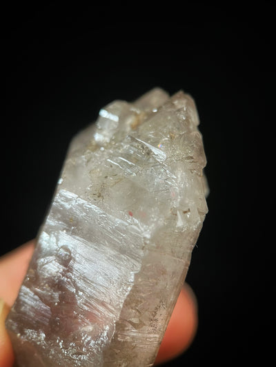 Chlorite skeletal quartz with multi-terminated tips and hollow structure from Namibia 7