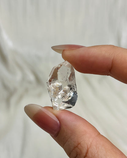 Water clear Chongqing Diamond Quartz with flowing sand inclusions and natural rider crystals from China4