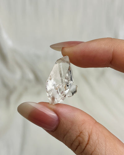 Water clear Chongqing Diamond Quartz with flowing sand inclusions and natural rider crystals from China5