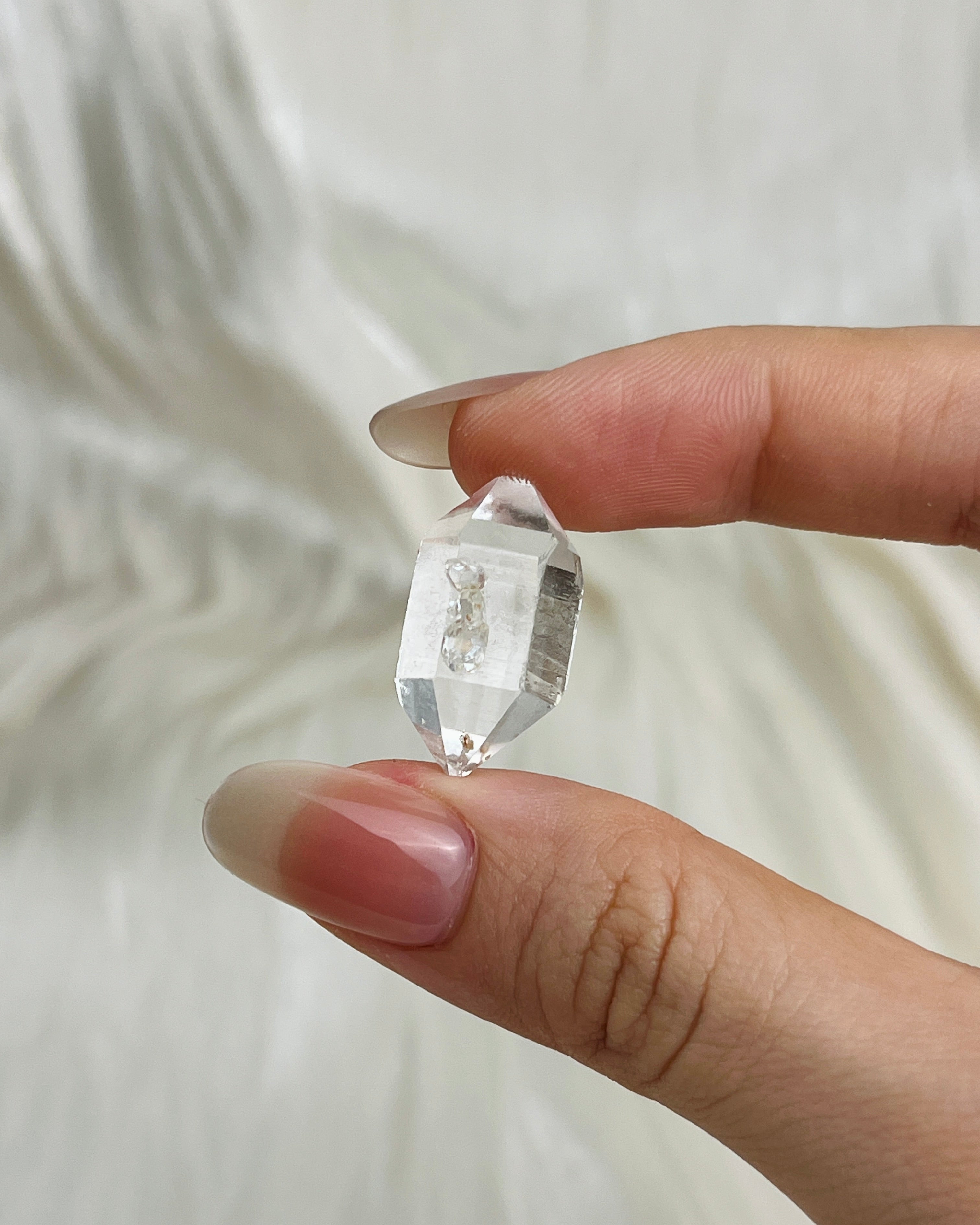 Water-clear Chongqing Diamond Quartz cluster with frosted edges and bright clarity from China1