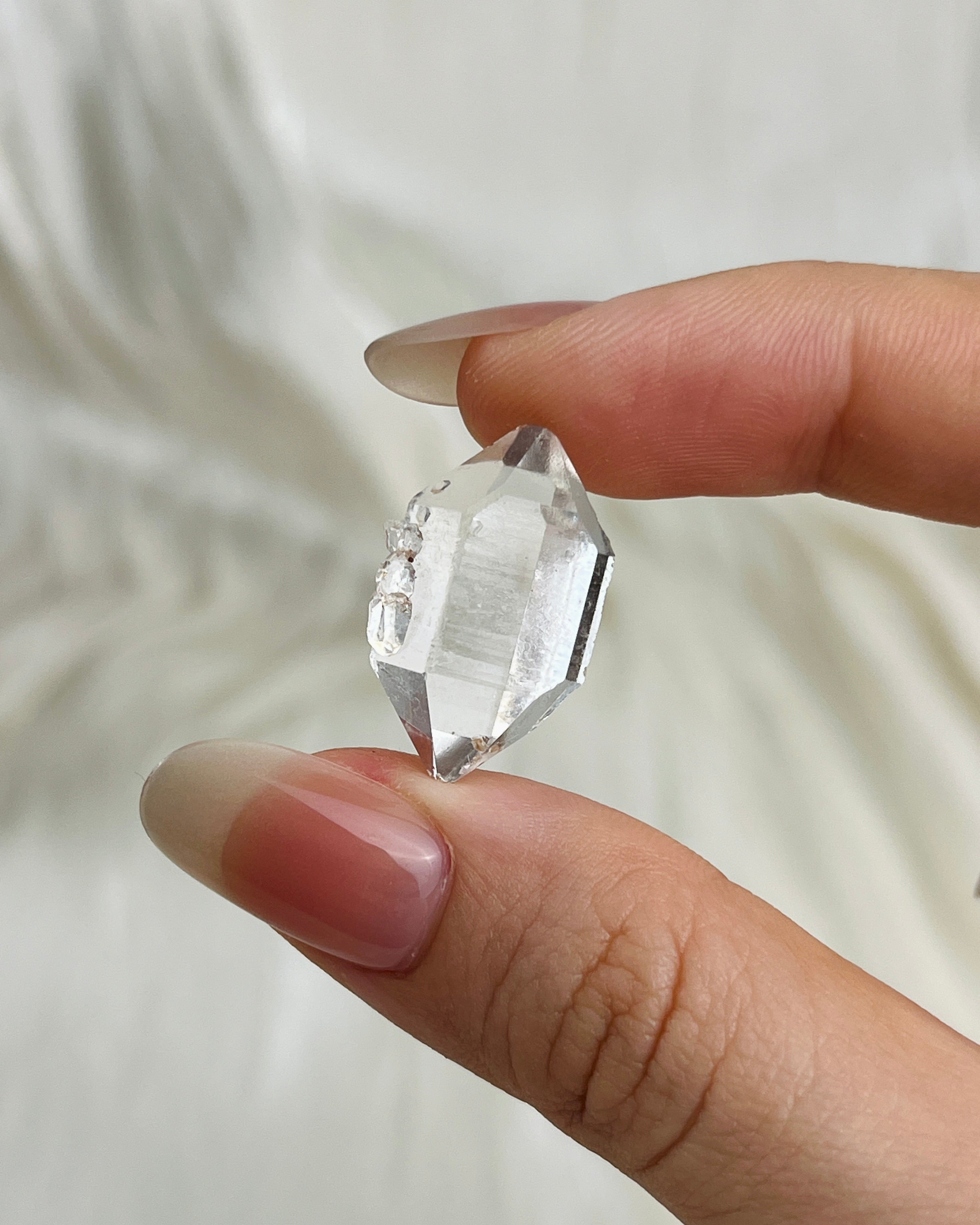 Water-clear Chongqing Diamond Quartz cluster with frosted edges and bright clarity from China2