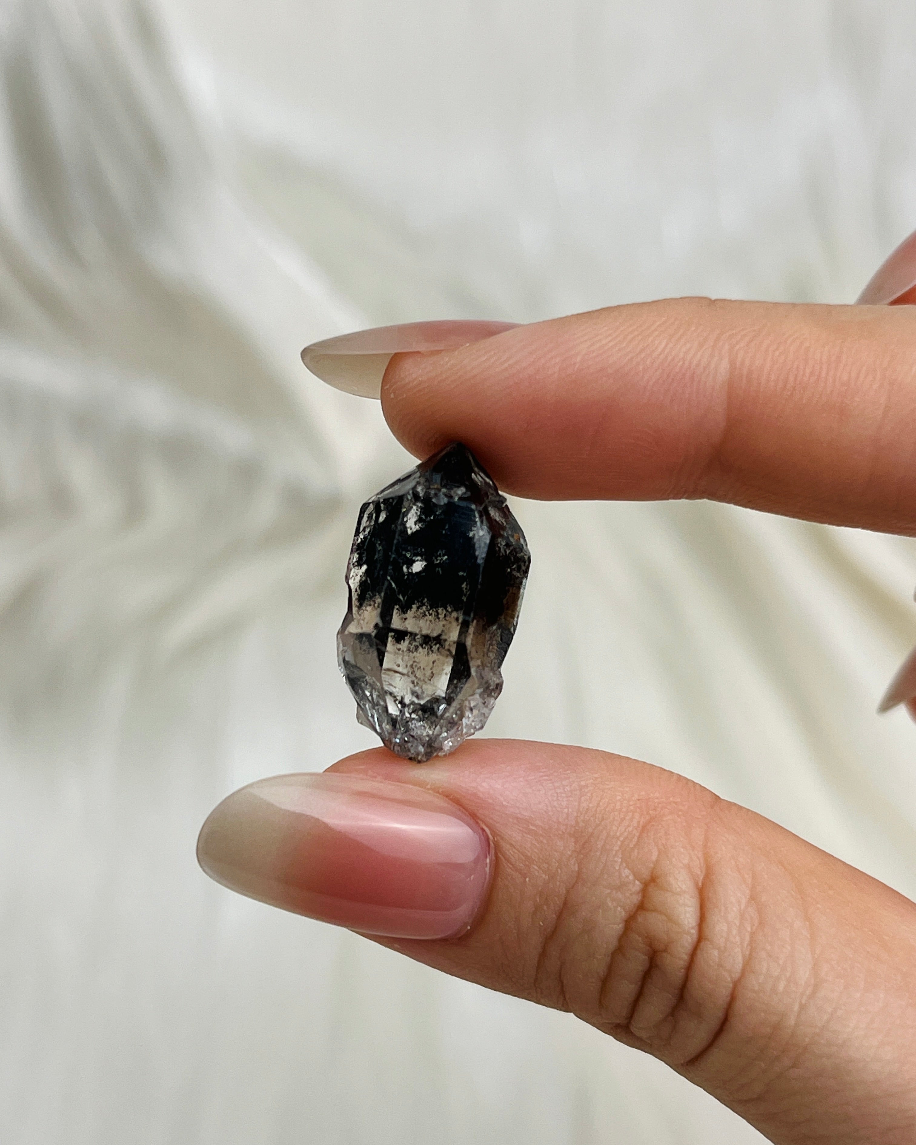 Smoky Chongqing Diamond Quartz cluster with natural key mark and rider crystals from China4