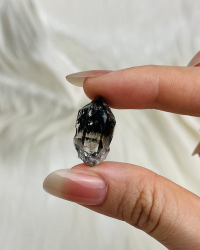 Smoky Chongqing Diamond Quartz cluster with natural key mark and rider crystals from China4