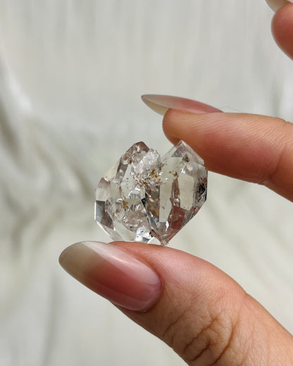 Water clear Chongqing Diamond Quartz cluster with rainbow fingerprint inclusions and rider crystals from China3