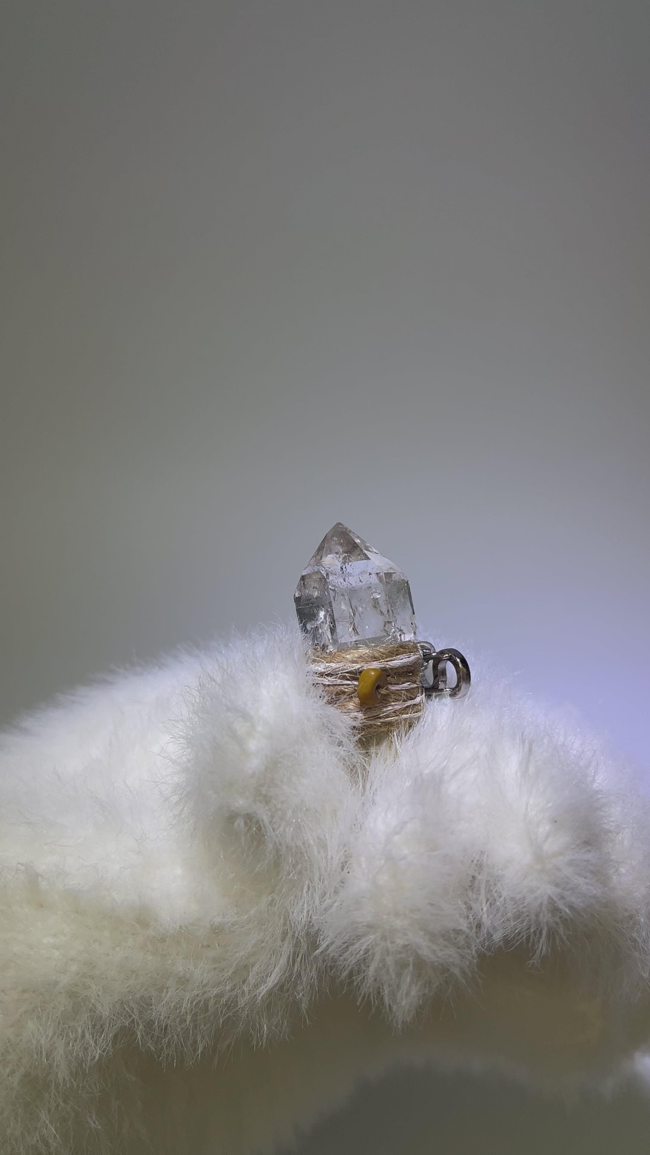 Load video: Ice Phantom Antler Pendant – The Starlit Reflection