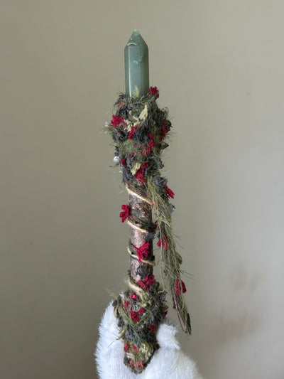 Back view showing base cabochon and butterfly charm