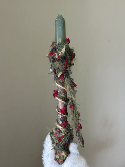 Back view showing base cabochon and butterfly charm